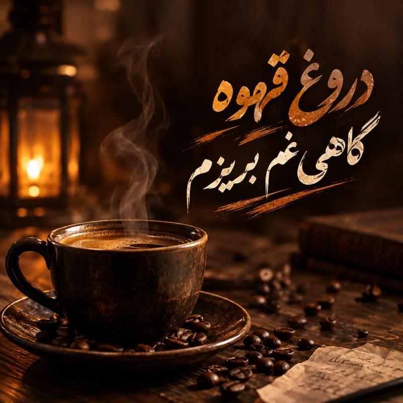 درون قهوه گاهی غم بریزم درون قهوه گاهی غم بریزم