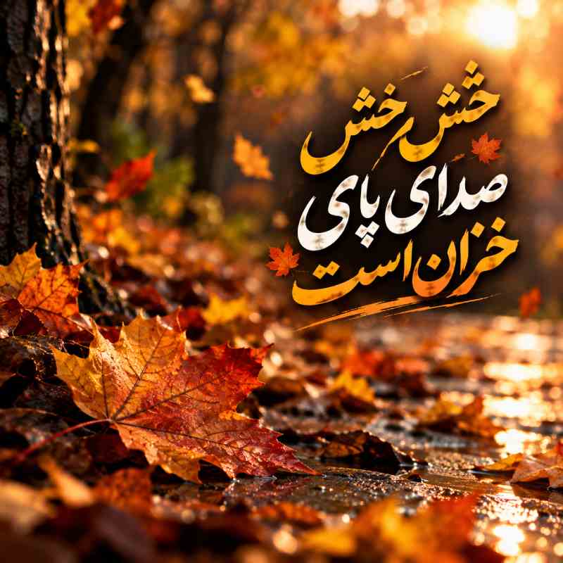 خش خش صدای پای خزان است