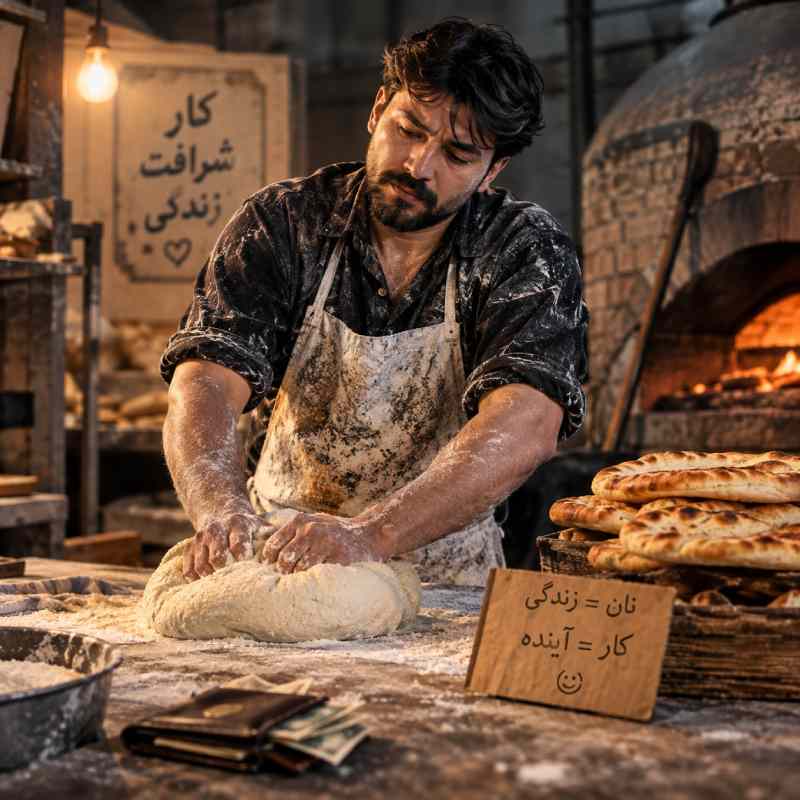 تو که کار میکنی نون آور خونه ای